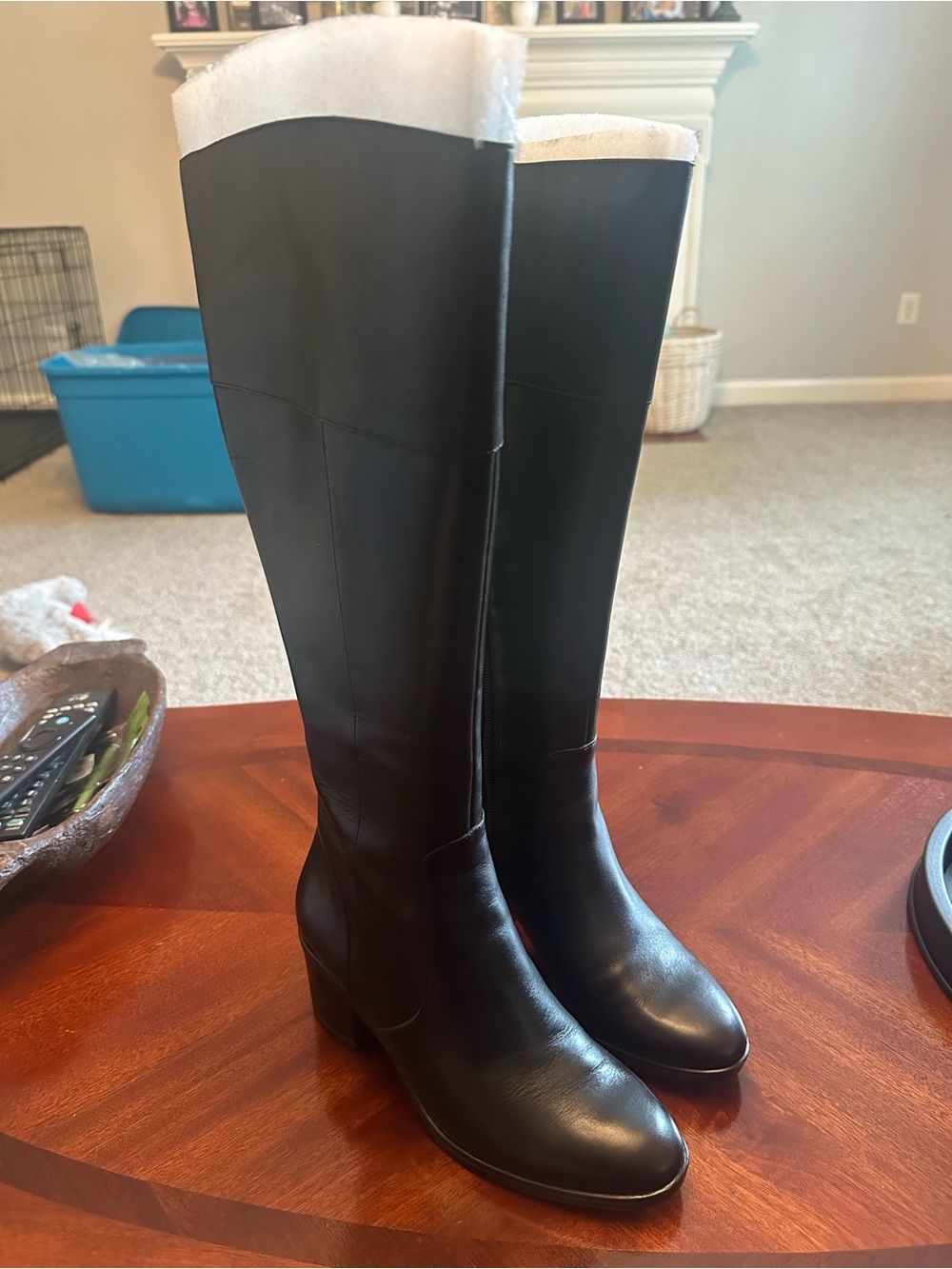 Naturalizer Black Over-the-Knee Leather Boots